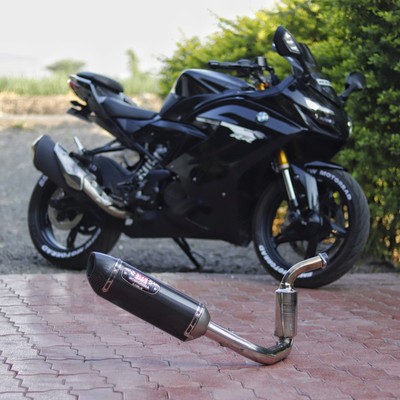 FULL SYSTEM EXHAUST FOR BMW g310rr ,TVS RR310 BS6,MODEL- 2022-2024