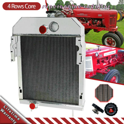 Aluminum 4Row Tractor Radiator Fit Case International Farmall 300 350 361704R93
