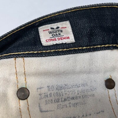Tellason Selvedge Denim Jeans Cone Mills White Oak Size 28 Fits 30