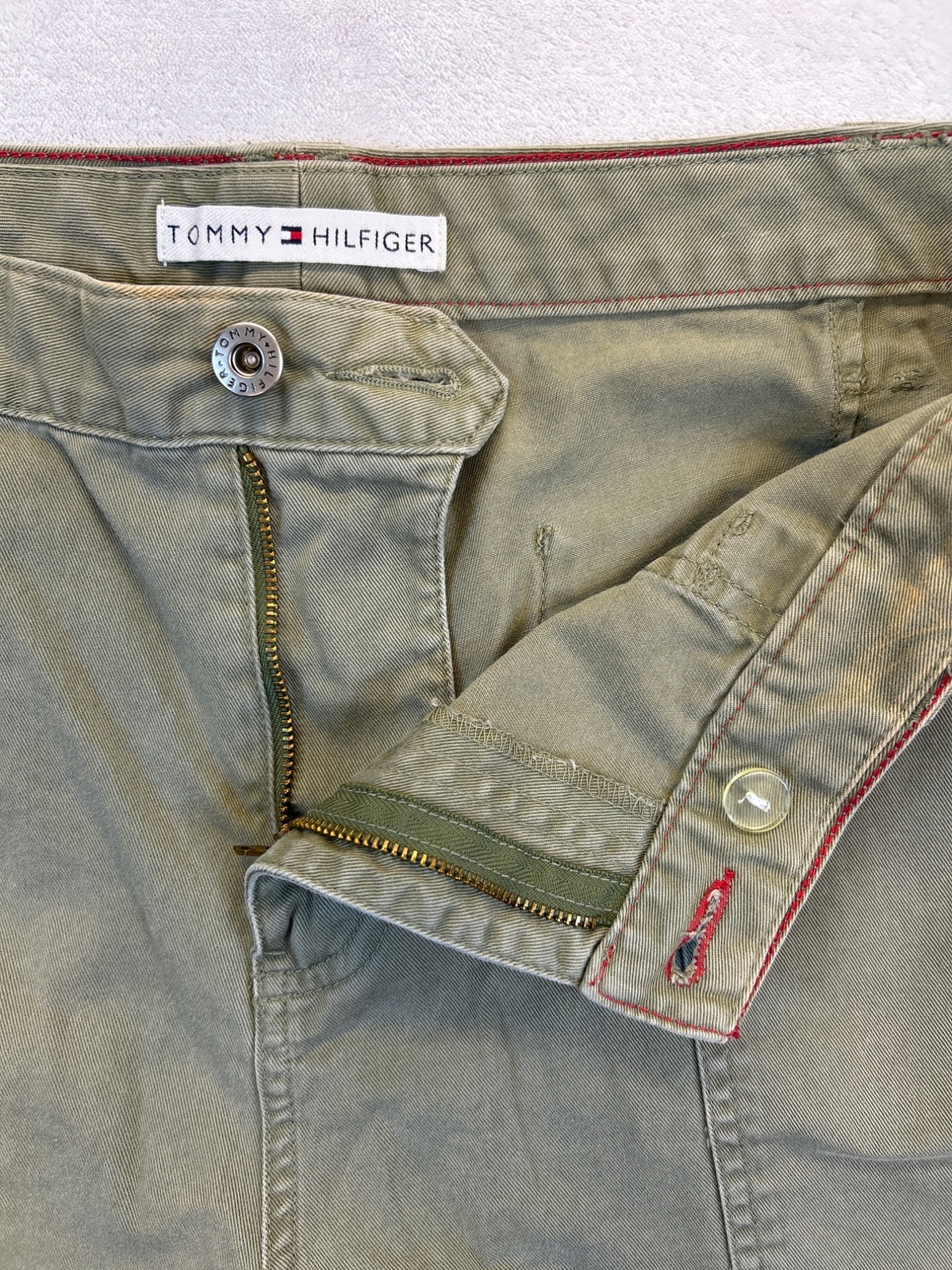 Tommy Hilfiger Shorts Womens 16 Plus Green Cotton Flat Front thumbnail 5