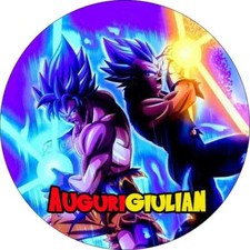 Cialda DRAGON BALL con nome Decorazione Torta Ostia Zucchero senza glutine