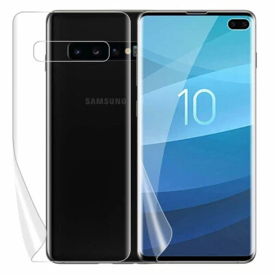 EEZBUY Samsung Galaxy S10 S10e S10 Plus HD Soft Full Cover Front Back Screen Protector