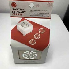 Martha Stewart Skylands Snowflake Punch All Over The Page Paper Scrapbooking NEW