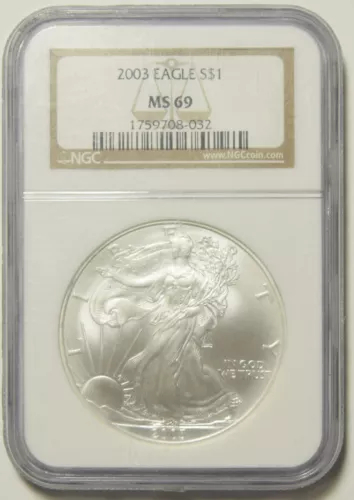 2003 Silver Eagle NGC MS-69 #08-032