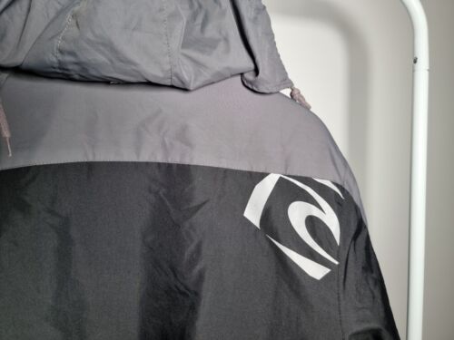 Vintage Rip Curl Jacket The Search Grey Black White Zip Y2K Medium - Picture 6 of 7