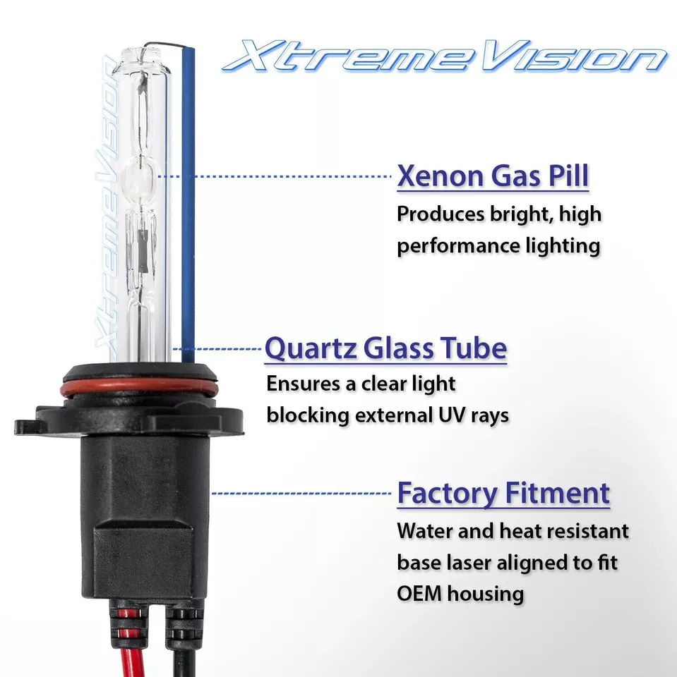 XtremeVision H4 (9003/HB2) HID Bi-Xenon Bulbs - 4300K 5000K 6000K 8000K 10000K - Image 3 of 4