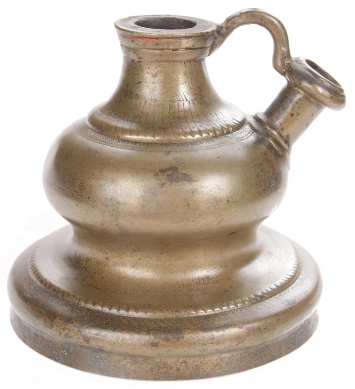 Antique Indian Islamic Mughal Water Pipe Brass Hookah Base Huqqa Shisha Nargile