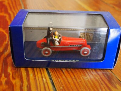 Voiture Tintin Le Bolide Rouge - Les Cigares Du Pharaon - Hachette 1/24 - NEUVE