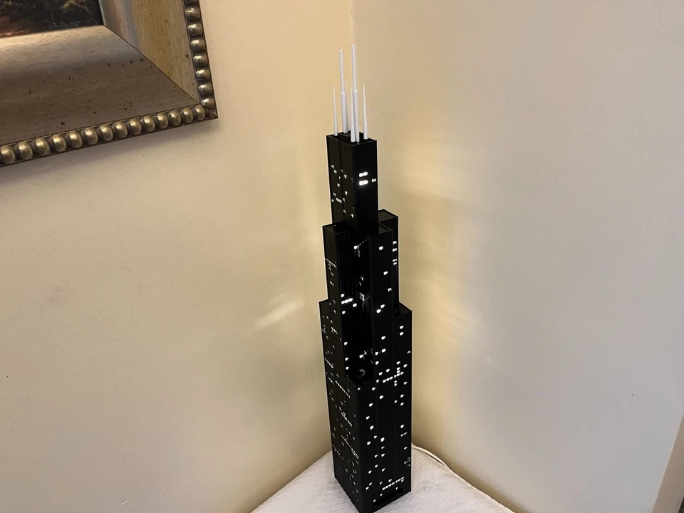 Modelo iluminado Torre Sears - Impreso en 3D Foto 3 de 4