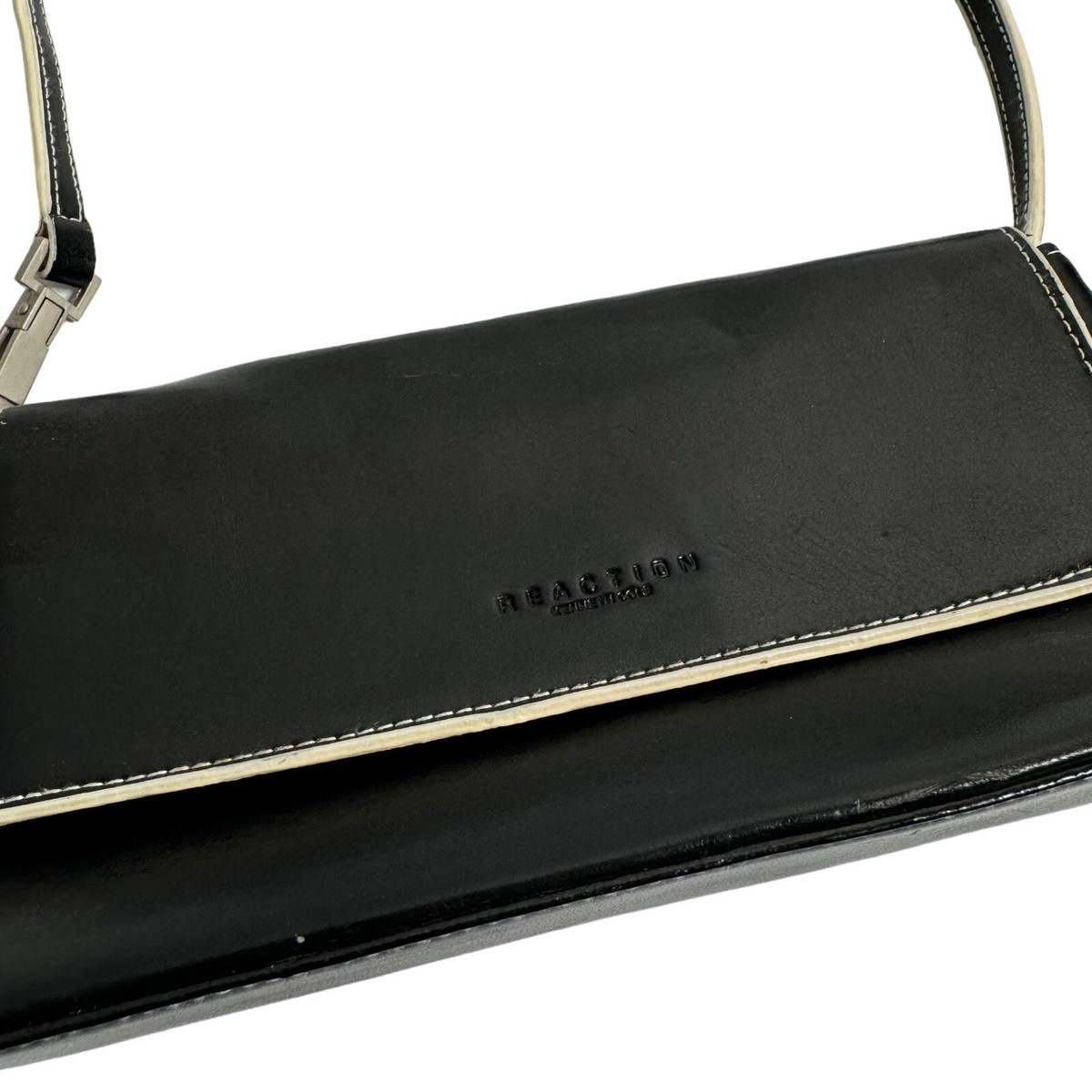 Vintage Y2K Kenneth Cole Black Mini Shoulder Bag Retro 1990s Vintage Y2K Kenneth Cole Black Mini Shoulder Bag Retro 1990s