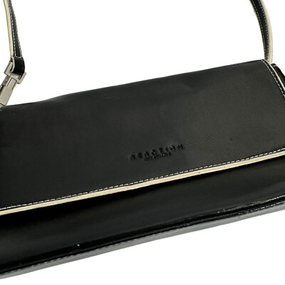 Vintage Y2K Kenneth Cole Black Mini Shoulder Bag Retro 1990s