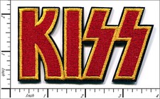 22 Pcs Embroidered Iron on patches KISS RED 92x52mm AP025Ki2