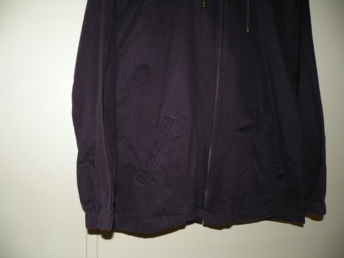 Women's Christopher & Banks Purple Cotton Zip Up Hooded Jacket Size S Small - Picture 2 of 12