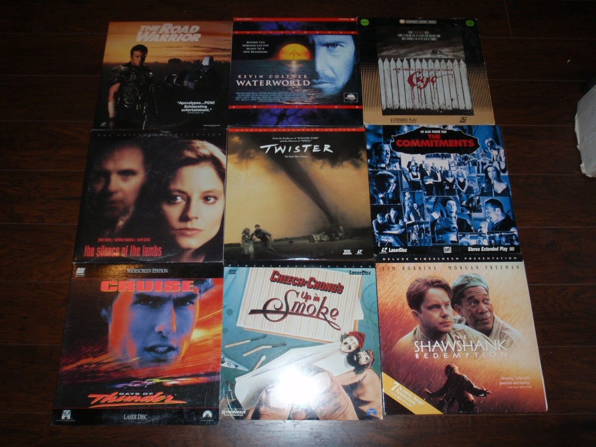 Lot of 9 Laser Disc Blockbuster Movie Lot ROAD WARRIOR SILENCE OF