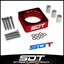 Red Throttle Body Spacer For 87-04 Jeep Cherokee Grand Cherokee TJ YJ WJ XJ