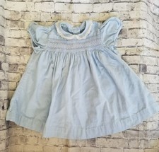 VINTAGE 1950'S KATE GREENAWAY FROCK DRESS SIZE Primerette light blue -a1