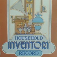 Current Household Inventory Record 1981 Insurance Item Log Home