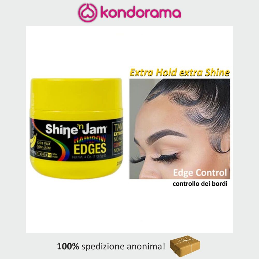 Gel Idratante Shine 'n Jam Rainbow Edges Banana 113g per Capelli Afro