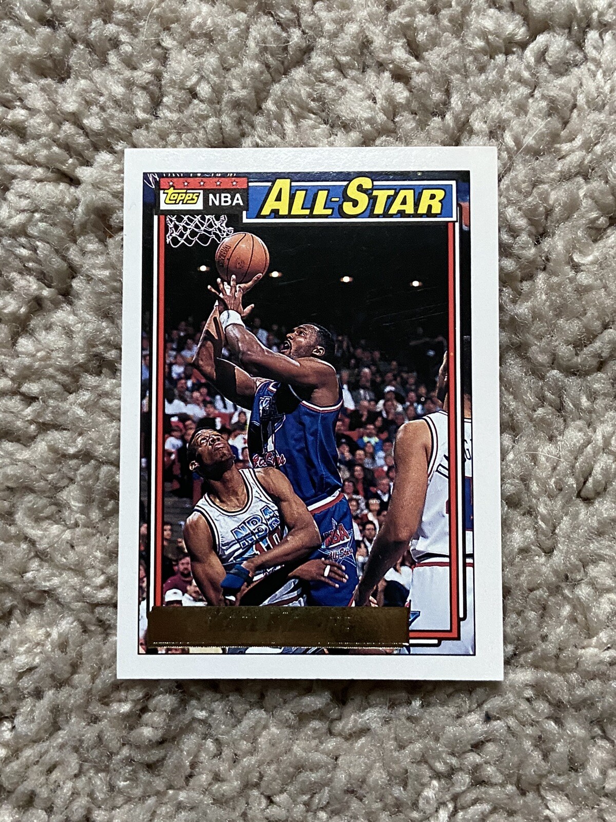 1992-93 NBA Topps Gold Basketball | Karl Malone 'All Star' | #123 | Jazz |  eBay