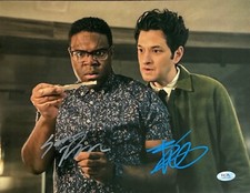 Sam Richardson Ben Schwartz Signed 11x14 Photo The Afterparty PSA AM84289