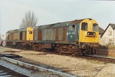 British Rail 20155 & 20158 6x4 inch Rail Photo