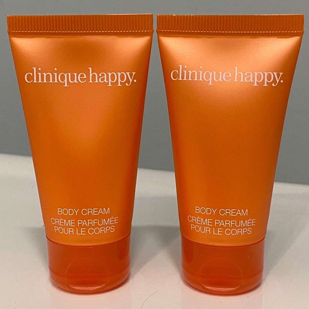 2X Clinique HAPPY Perfumed Body Cream travel size 1 Fl Oz /30 ml
