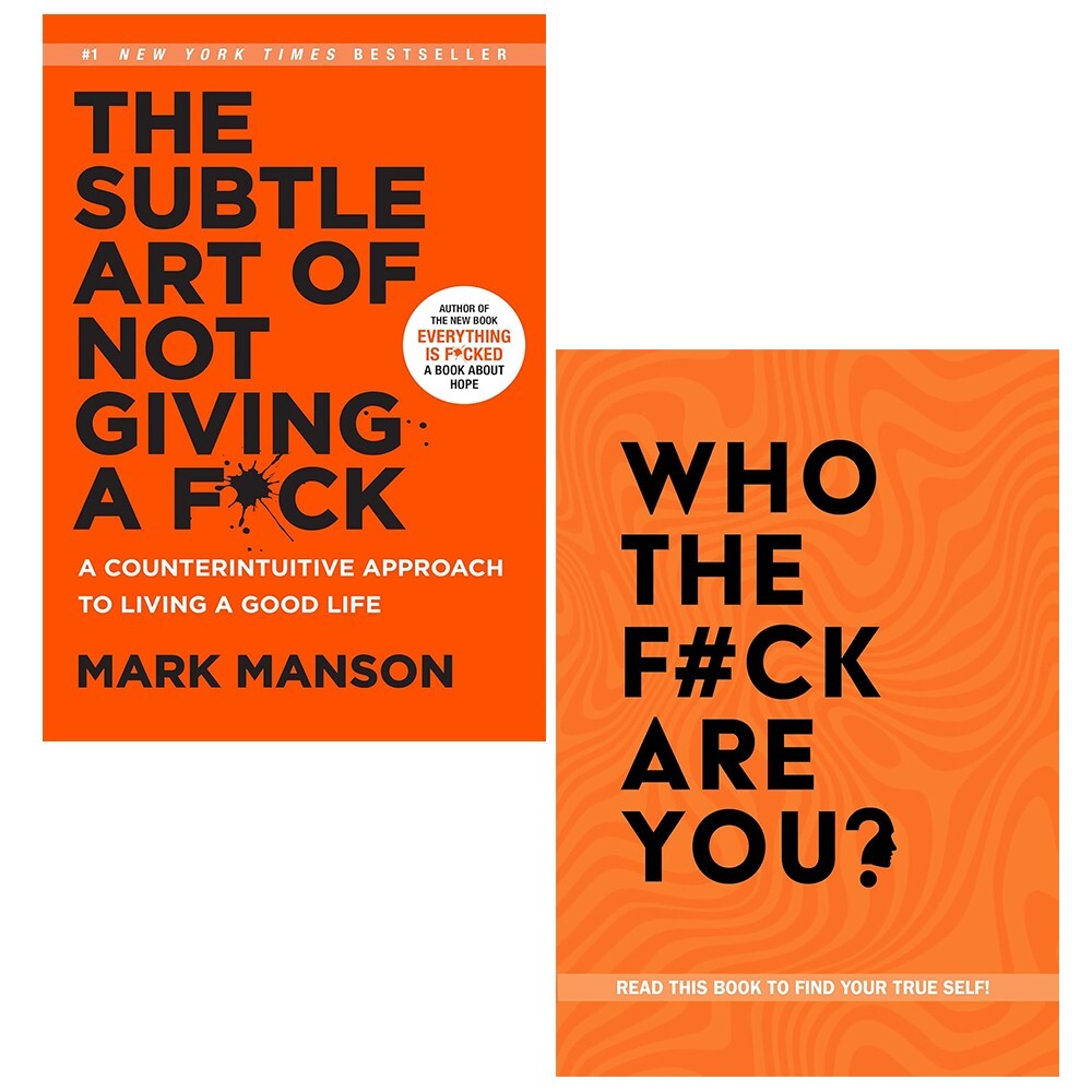 Subtle Art of Not Giving a F ck (HB), Who The F ck Are You Chartwell 2 Books Set