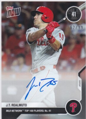 50枚限定　Topps WBC リアルミュート　直筆サイン　Auto J.T. Realmuto Auto 2020 Topps Five Star Jumbo Patch 25シリアル 7