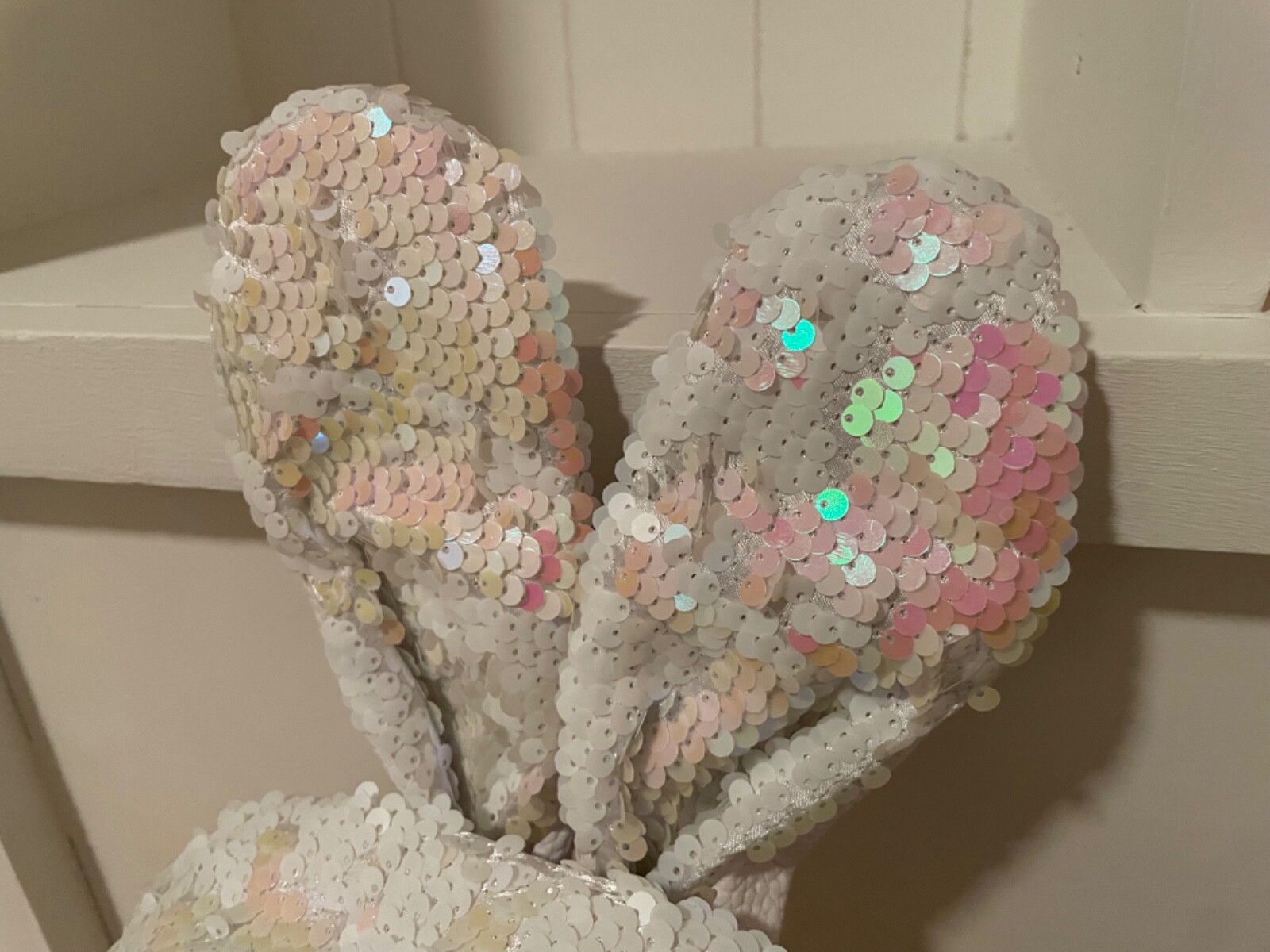 mini sequin rabbit backpack - image 3