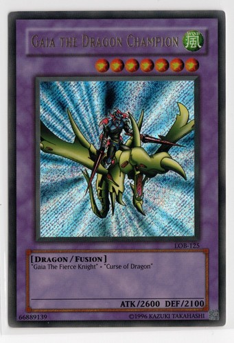 Gaia the Dragon Champion - LOB-125 - The Legend of Blue Eyes White