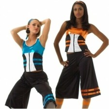 Adult Medium BLUE Hip Hop Dance Costume FEEL THE BEAT