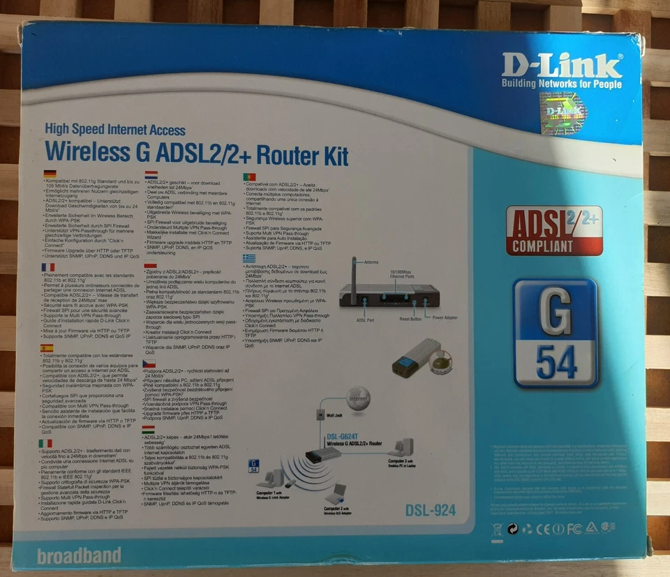 Wireless G ADSL2+ Router Kit DSL-924 - Image 4 of 4