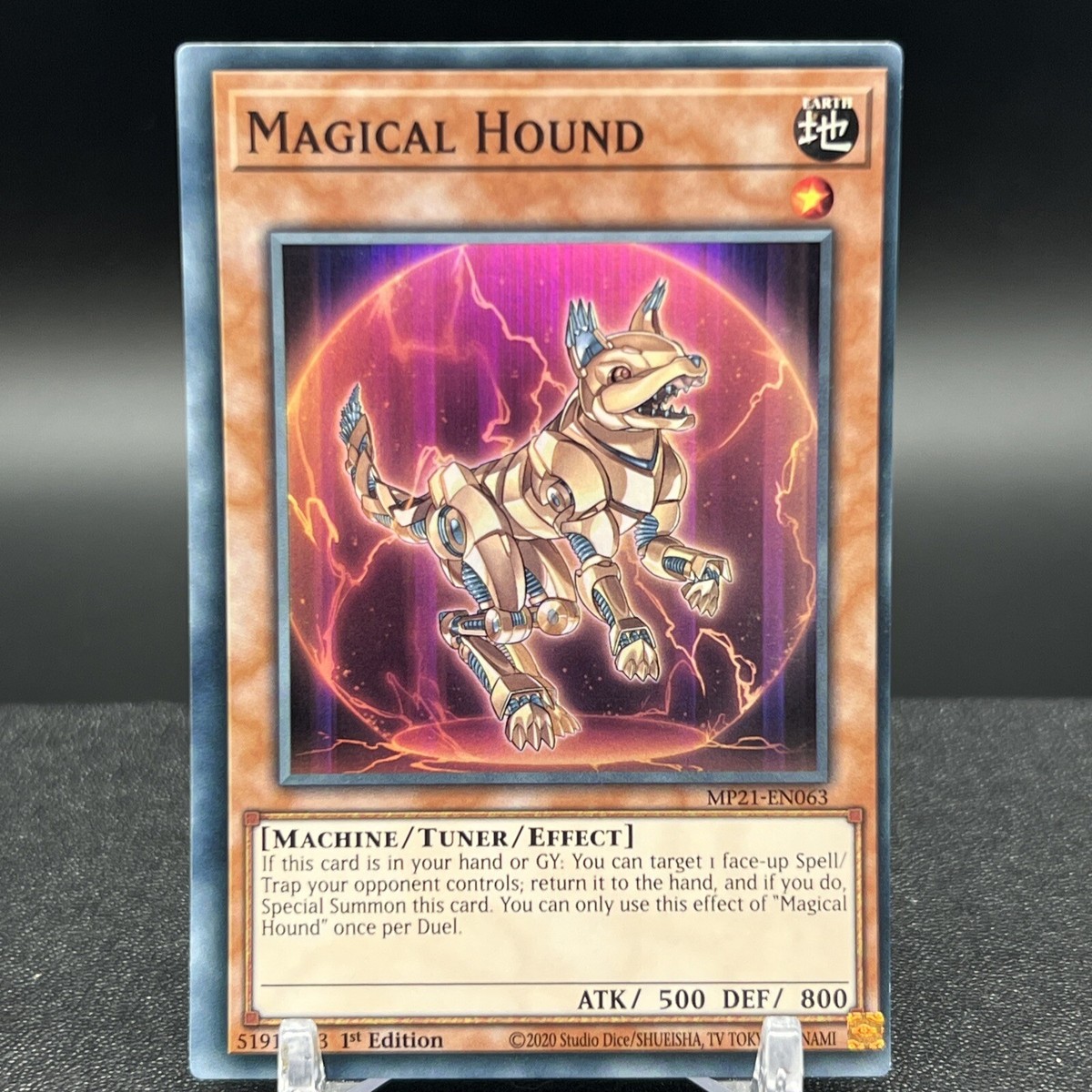 Magical Hound MP21-EN063 MISCUT 1st Edition Super Rare Yugioh Card #D