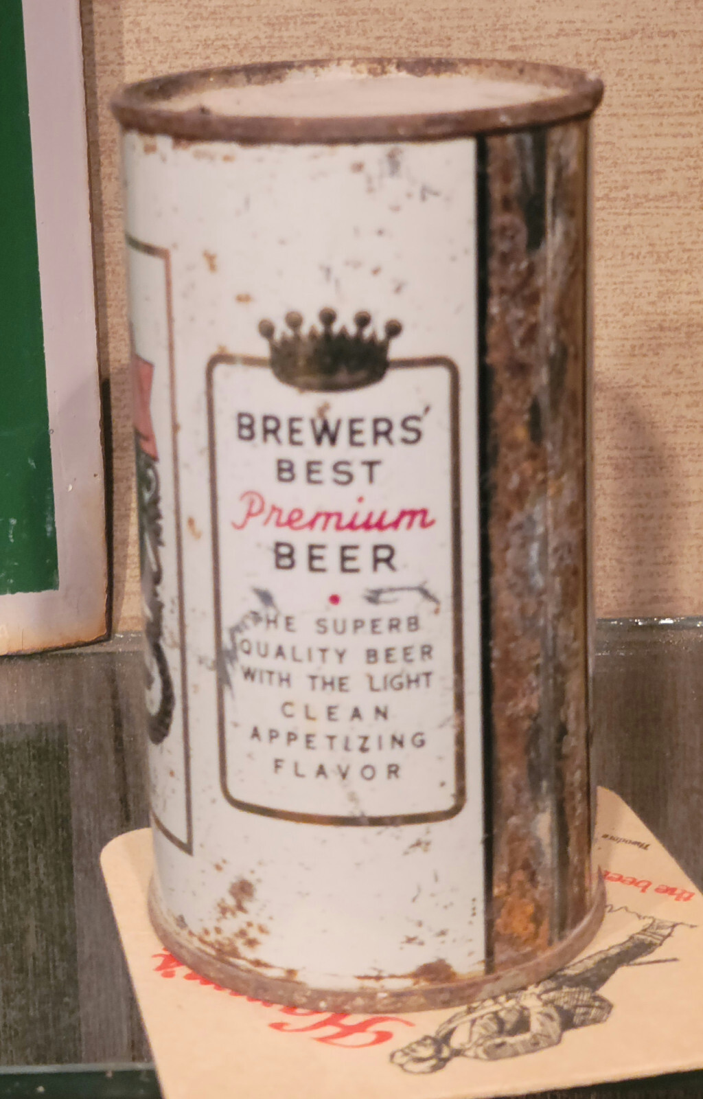 1957 BREWERS BEST STEEL  FLAT TOP BEER CAN GRACE BROTHERS SANTA ROSA CALIFORNIA