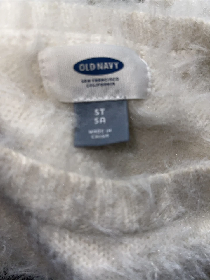 Usado - Antiguo Suéter Informal Azul Marino Niñas (Talla 5T) Foto 3 de 4