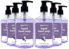 6 Pump Bottles Liquid Hand Soap 7.5 fl. oz. each Fresh Scent