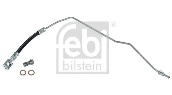 Flexible brake hose Rear Axle Left 40961 FEBI BILSTEIN for VW AUDI SKODA