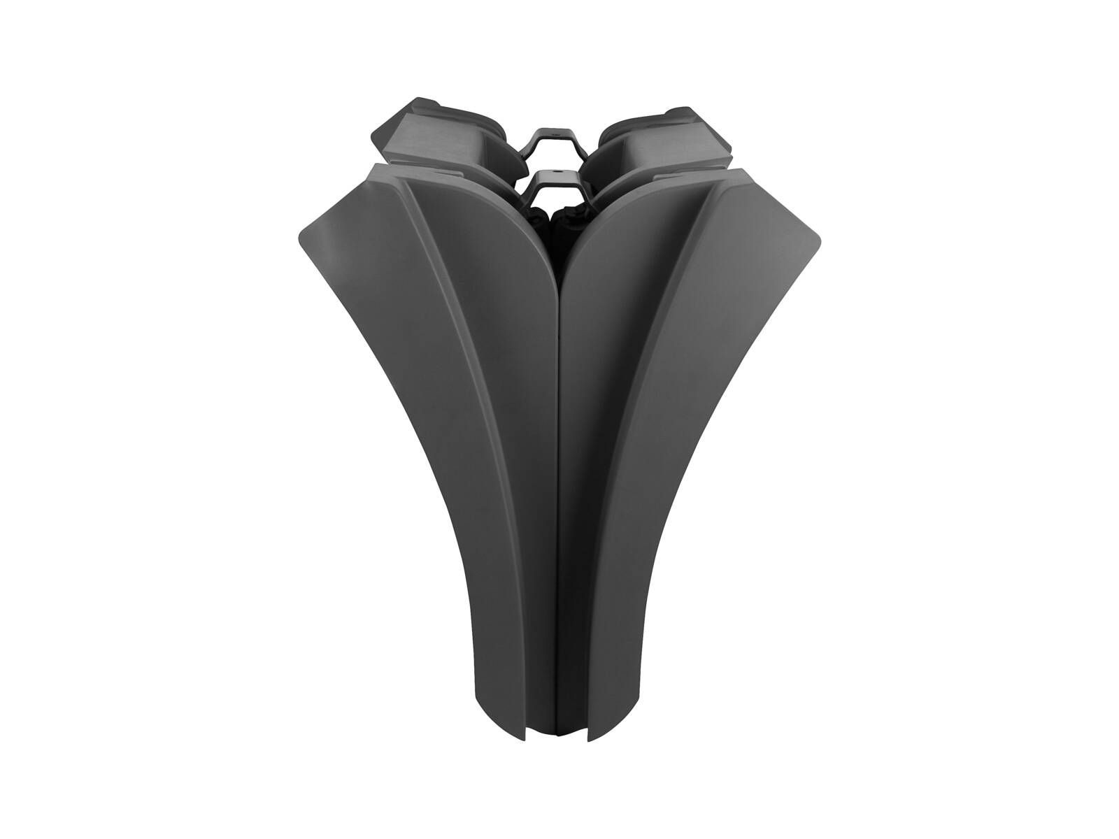 Aile arrière centre DT Spare Parts 4.64069 pour carrosserie de camion en plastique noir