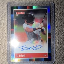 Panini Donruss 2022 Retro 1988 Signatures T.J. Friedl Auto R88S-TF Reds