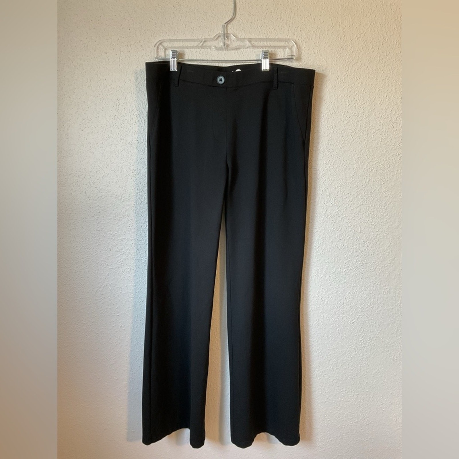 Betabrand Black Straight Flare Leggings Size XL for Women - Comfortable & Stylish