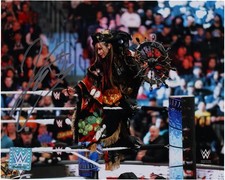 Kairi Sane WWE Signed 8" x 10" Entrance On Ropes Photo