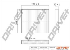 Dr!ve+ Filter, Innenraumluft DP1110.12.0170 für CADILLAC CHEVROLET OPEL