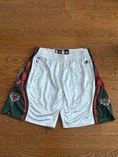 Authentic NBA Game Shorts Milwaukee Bucks Size 38 Brandon Jennings Large XL