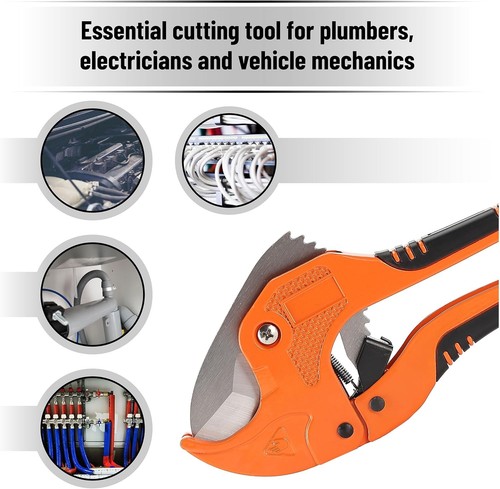Professional PVC Ratchet Cutter - Cuts Up to 1-1/4" - Ideal for Every Craftsman - Picture 8 of 10