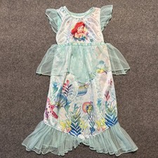 Disney Little Mermaid Ariel, Flounder Satin and Tulle Nightgown Dress, Size 2T