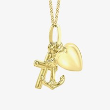 Collana Fede, Speranza e Amore in oro giallo 9 ct 1.61.0523