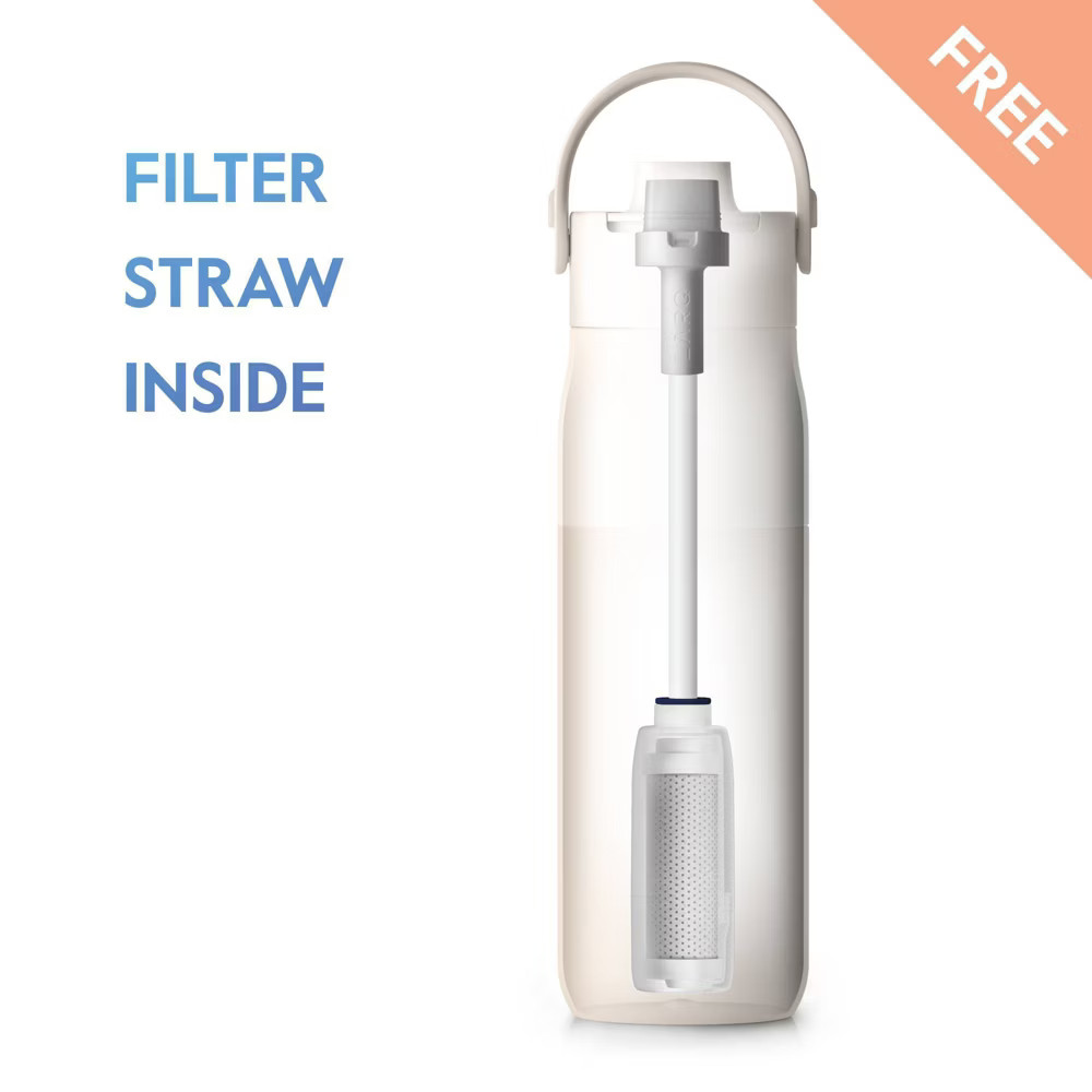 LARQ Bottle Swig Top 23oz Insulated Stainless Steel Water Bottle with Free