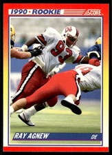 1990 Score Ray Agnew Rookie NC State Wolfpack #293