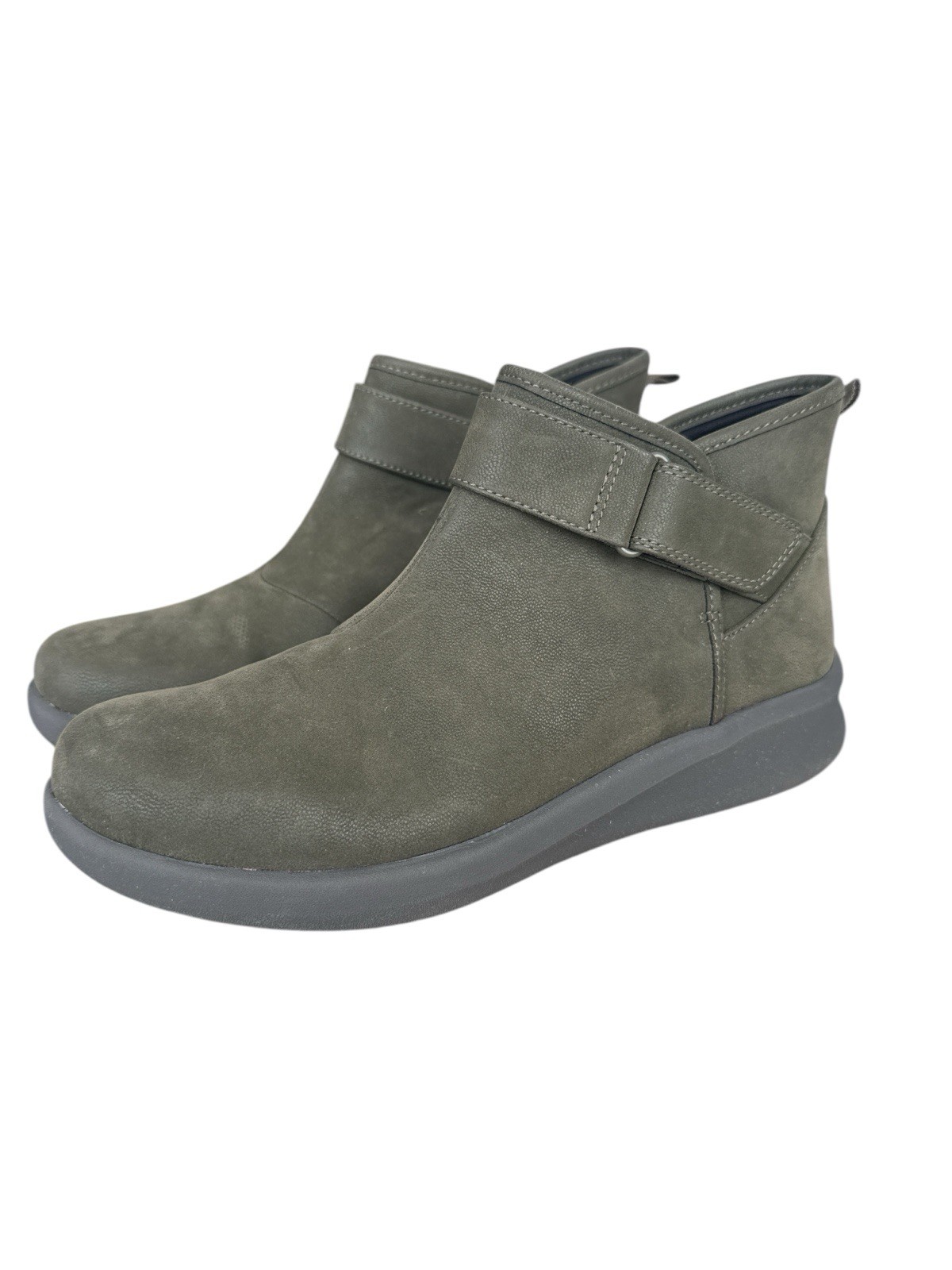 Clarks Sillian 2.0 West Natural Gray Green Cloudsteppers Women 7.5 Mint Clean