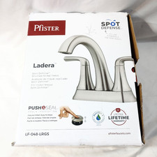 Pfister Ladera 4 in Centerset 2-Handle Bathroom Faucet Nickel LF-048-LRGS